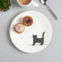 Standing Cat Side Plate, Fine Bone China, thumbnail 1 of 4