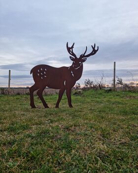 Large Metal Stag Garden Statue, 2 of 4