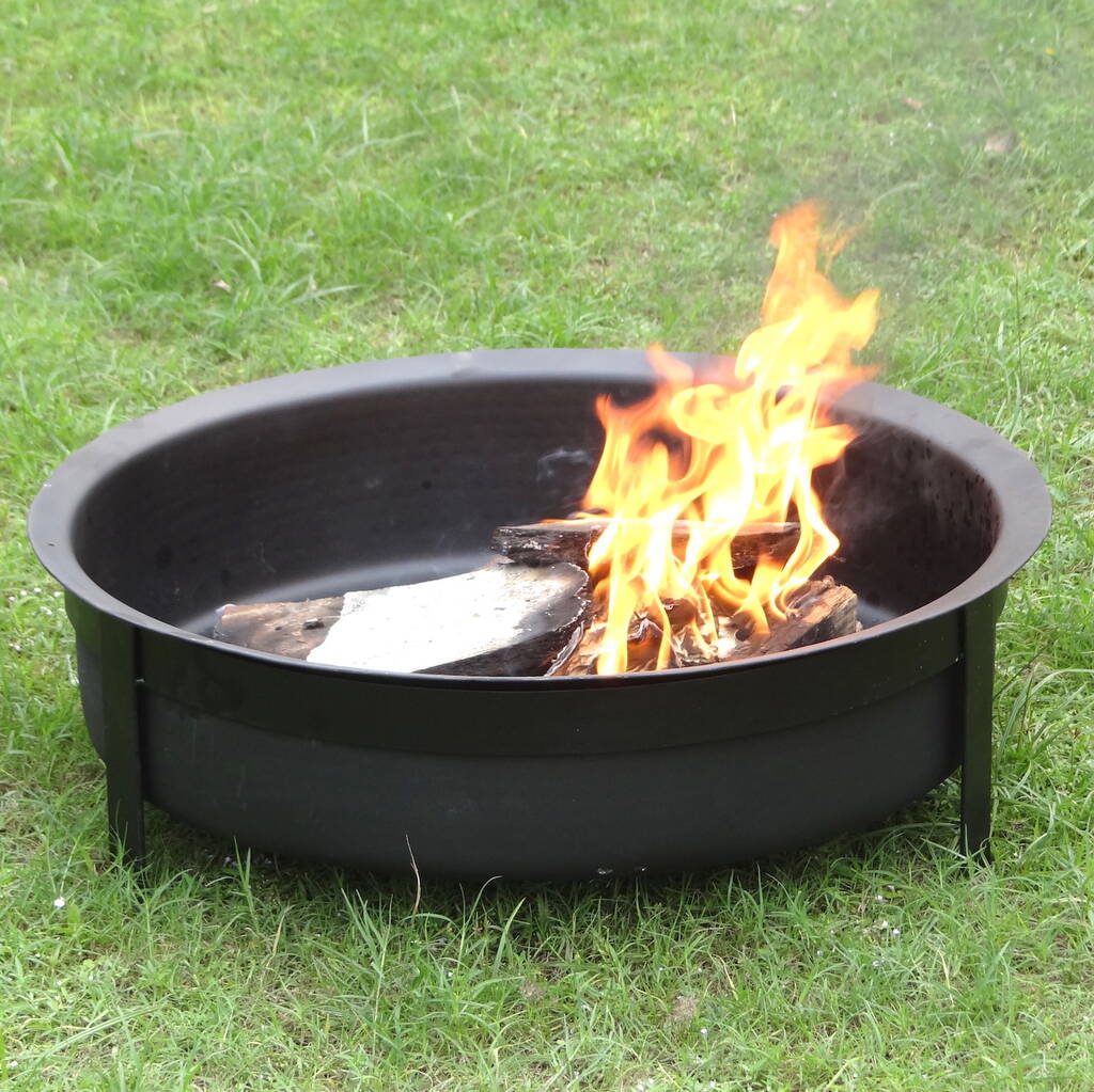 Hand Hammered Black Fire Pit, 1 of 5