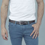 Men's Handmade Personalised Leather Belt, thumbnail 2 of 7