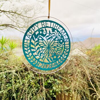 Happy Retirement Sun Catcher, 9 of 12