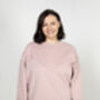 Women's Breastfeeding Pink Embroidered Sweatshirt, thumbnail 2 of 4