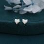 Sterling Silver White Opal Stud Earrings, thumbnail 7 of 12