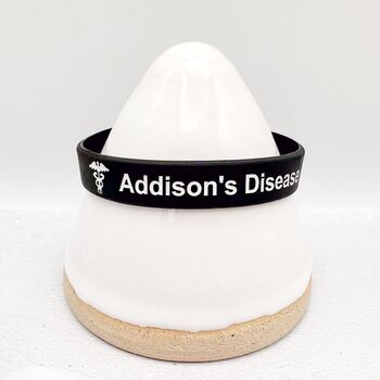 Addison's Disease Medical Bracelet Silicone Set Of Two, 4 of 11