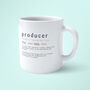 Music Producer Definition Mug | Producer Coffee Cup, thumbnail 1 of 3