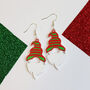 Christmas Elf Gnome Hat Earrings, thumbnail 1 of 4