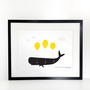 Flying Whale A4 Print, thumbnail 2 of 2
