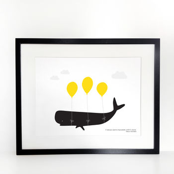 Flying Whale A4 Print, 2 of 2