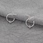 30th Birthday Infinity Ring Hoop Earrings, thumbnail 3 of 7