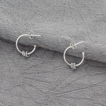 30th Birthday Infinity Ring Hoop Earrings, 3 of 7
