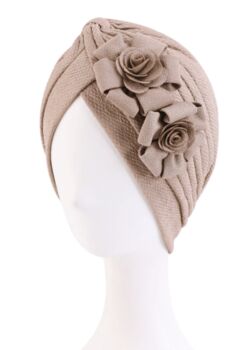 Chemo Turban With Added Flower Embelishment, 2 of 7