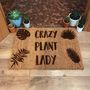 Crazy Plant Lady Doormat, thumbnail 2 of 2