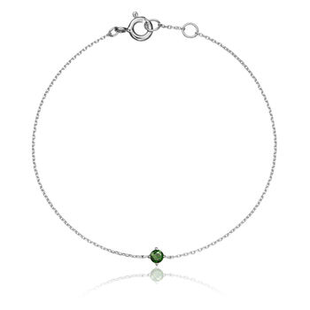 Small Birthstone Pendant Bracelet, 4 of 6