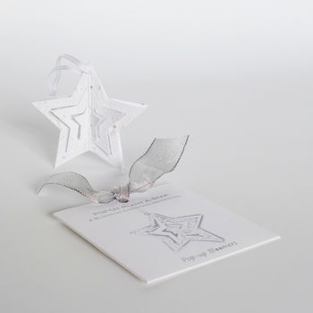 Scandi Pop Up Star Seed Paper Decoration, 2 of 4