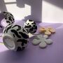 Cow Print Hand Painted Flute Vase, thumbnail 3 of 8