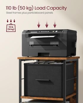 Filing Cabinet With Drawers And Printer Stand Top, 2 of 6