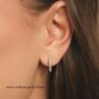 Pearl Hoop Drop Earrings With Removable Pearls In Sterling Silver And Gold, thumbnail 6 of 12