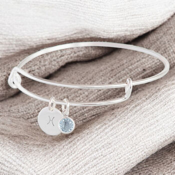 Zodiac Birthstone Bangle, 5 of 11