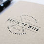 'Battle Of Wits' Notebook, thumbnail 3 of 4