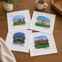 Set Of Four Handkerchiefs With British Golf Courses, thumbnail 3 of 12