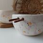 Pink Splashed Ramen Bowl With Chopsticks, thumbnail 6 of 7