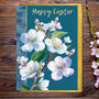 Happy Easter Blossom Card With Gold Detail, thumbnail 1 of 2
