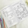 Personalised Pink Wedding Activity And Colouring Book, thumbnail 4 of 4