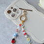 Glass And Ceramic Beaded Custom Phone Charm, thumbnail 7 of 8
