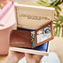 Dad Leather Wallet In Personalised Wooden Gift Box, thumbnail 1 of 9