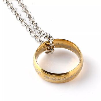 Lord Of The Rings Necklace Ring Lotr Chain, 2 of 5