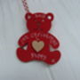 1st Christmas Teddy Personalised Decoration, thumbnail 6 of 8