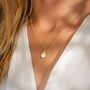 Mother Of Pearl Initial Personalised Necklace, thumbnail 2 of 12