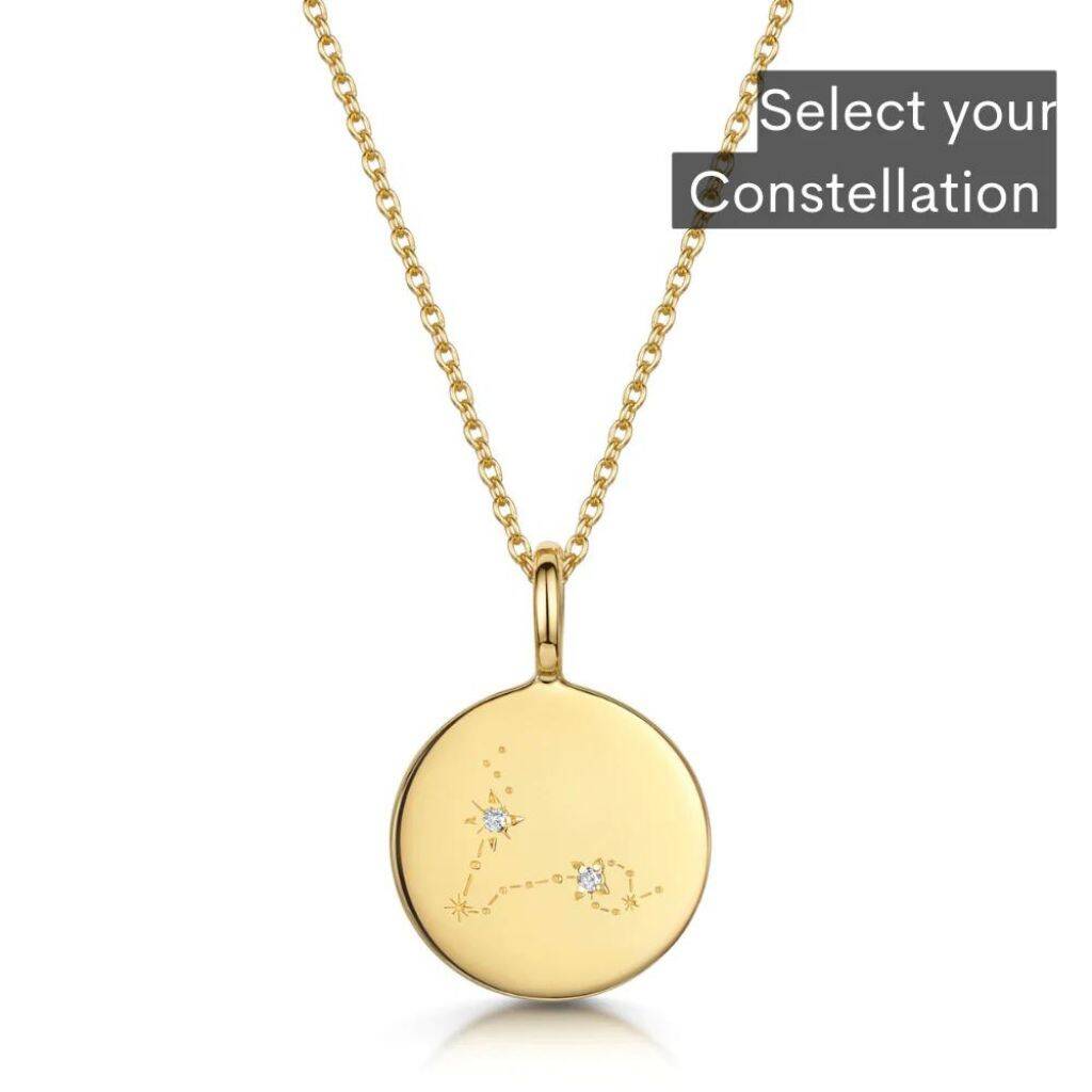 Personalised Gold Plated Zodiac Constellation Necklace, 1 of 11