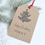 Children's Personalised Christmas Gift Tags Sting Ties, thumbnail 1 of 2