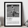 Personalised Golfer Print, Funny Golf Gift, thumbnail 2 of 6