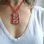 Handmade Ceramic Pendant Necklace Small Gifts For Her, thumbnail 3 of 10