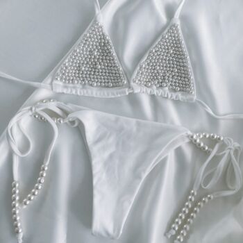 Pearl Bikini Bridal Honeymoon Swimsuit, 2 of 3