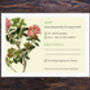 Personalised Botanical Floral Theme Wedding Invitations, thumbnail 6 of 6