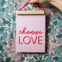 Choose Love Banner Embroidery Kit, thumbnail 1 of 3