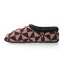 Ronnie Burgundy Geometric Pattern Mens Slippers Indoor/Garden Shoes, thumbnail 5 of 10