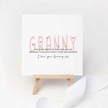 Personalised Best Grandma In The World Ever Card, 3 of 3
