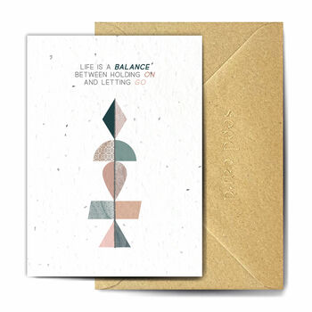 A Balancing Act Plantable Greetings Card, 2 of 3