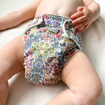 Liberty London Reusable Nappy With Insert Pocket, 3 of 12