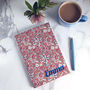 Liberty Fabric Covered Personalised Notebook, thumbnail 5 of 6