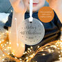 Personalised Baby's First Christmas Glass Decoration, thumbnail 2 of 4