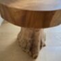Handcrafted Small Side Teak Stool Table Natural Wood Root, thumbnail 2 of 6