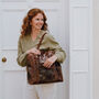 Large Brown Leather Work And Everyday Tote Bag, thumbnail 1 of 7