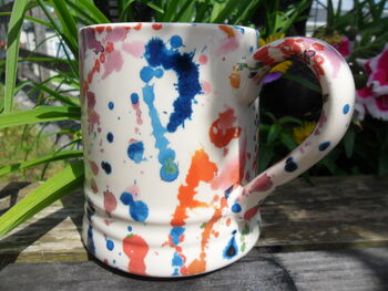 Tankard Mug In Paint Splashes Design, 5 of 8