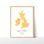 Personalised Wedding Engagement Personalised Map Print, thumbnail 6 of 10