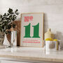 Personalised House Number Hallway Print, thumbnail 3 of 5